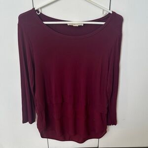 Michael Kors Burgundy Top